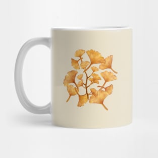 Ginkgo biloba leaves Mug